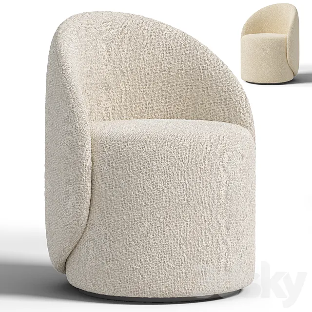 Malia Vanity Chair 3D Model