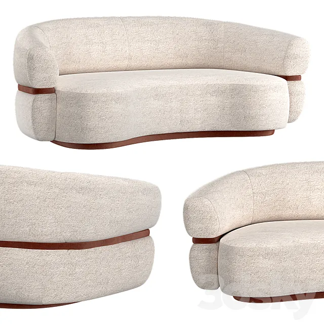 Malibu Round Couch 3DModel