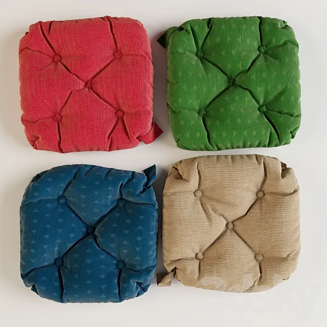 Malinda. Pillow on the Chair 3DModel