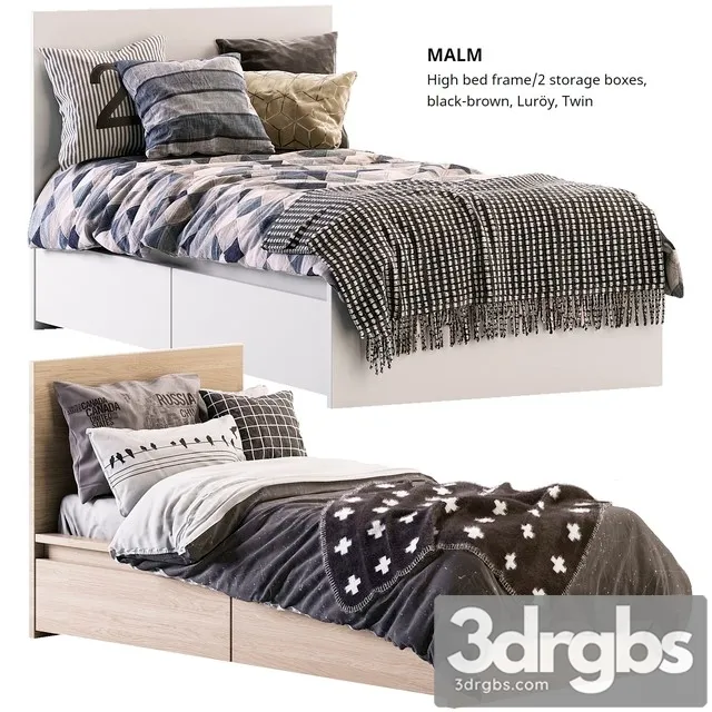 Malm Ikea 3D Model Free