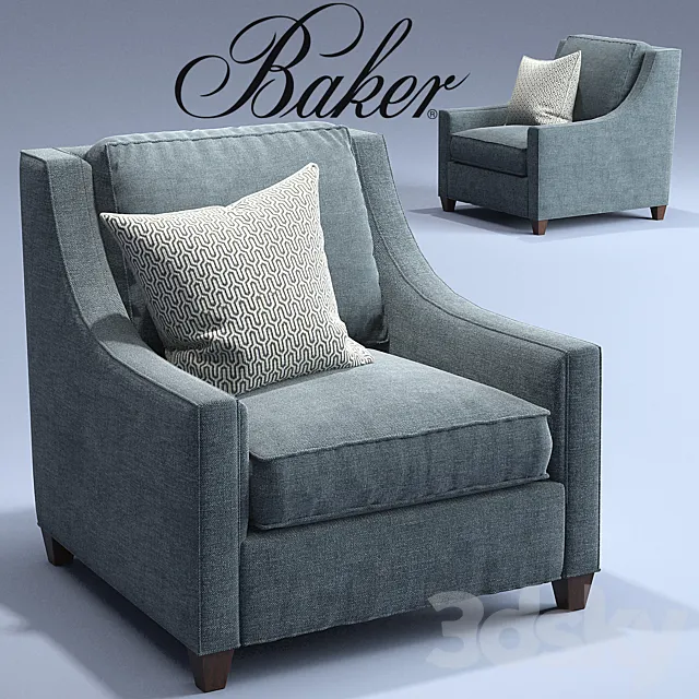 Malory Chair _Baker _Classics_Upholstery - 6604C_Berkley 3DModel