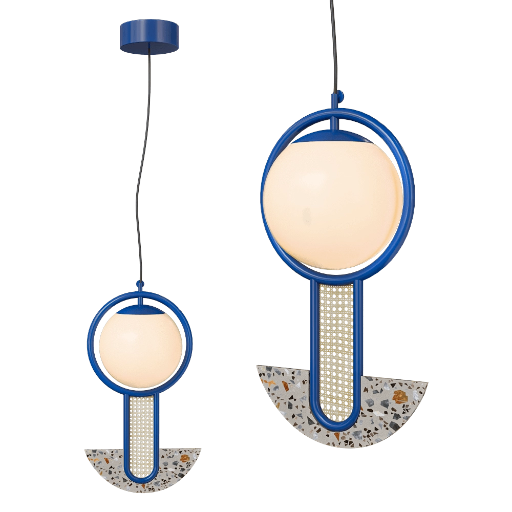 Mambo Unlimited Ideas - Pendant lamp Frame II semi-circular 3D Model
