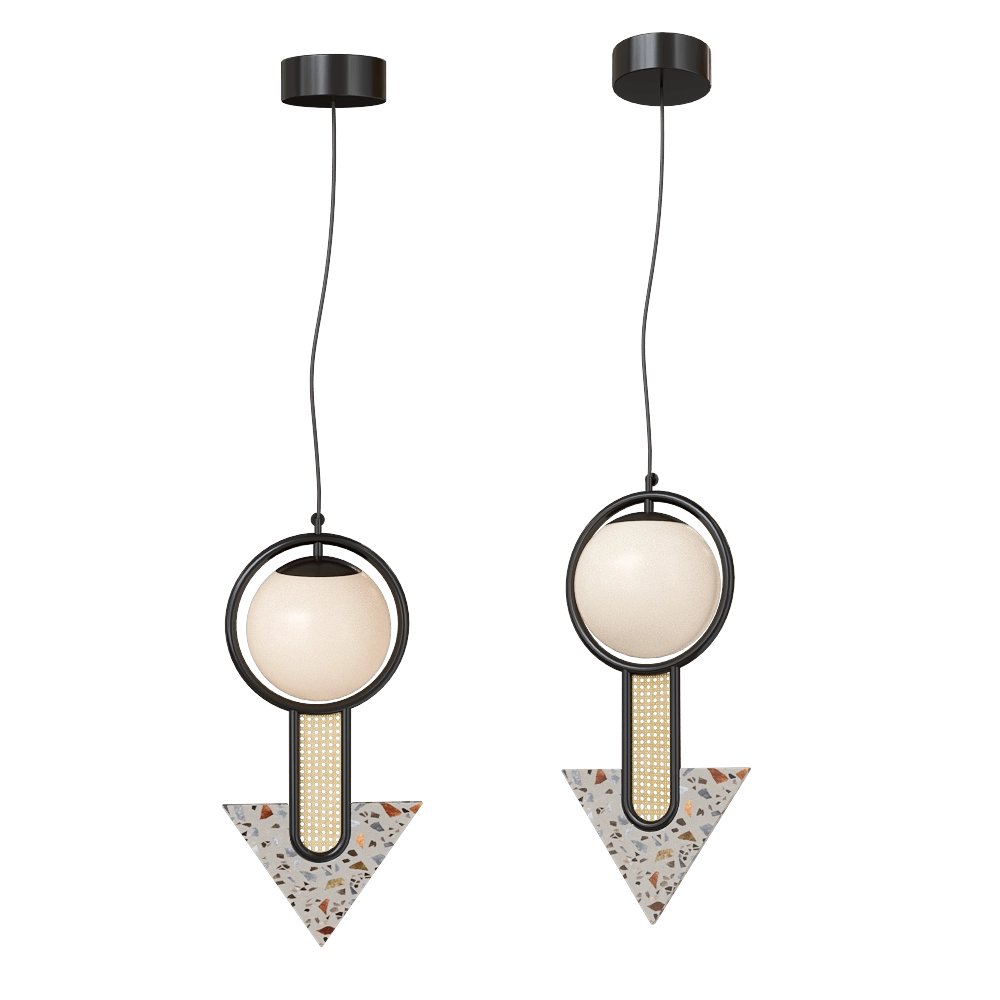 Mambo Unlimited Ideas - Pendant lamp Frame II triangular 3D Model