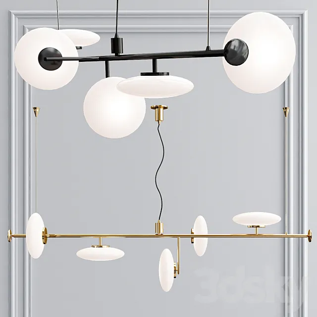 Mami Horizontal Pendant by Penta 3D Model