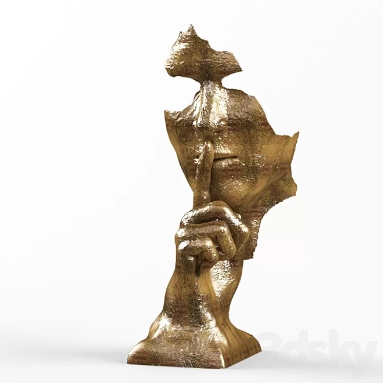 man face statue 3D Model