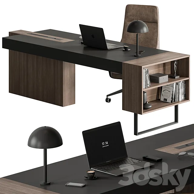 Manager Set - Office Furniture 467 3D Model