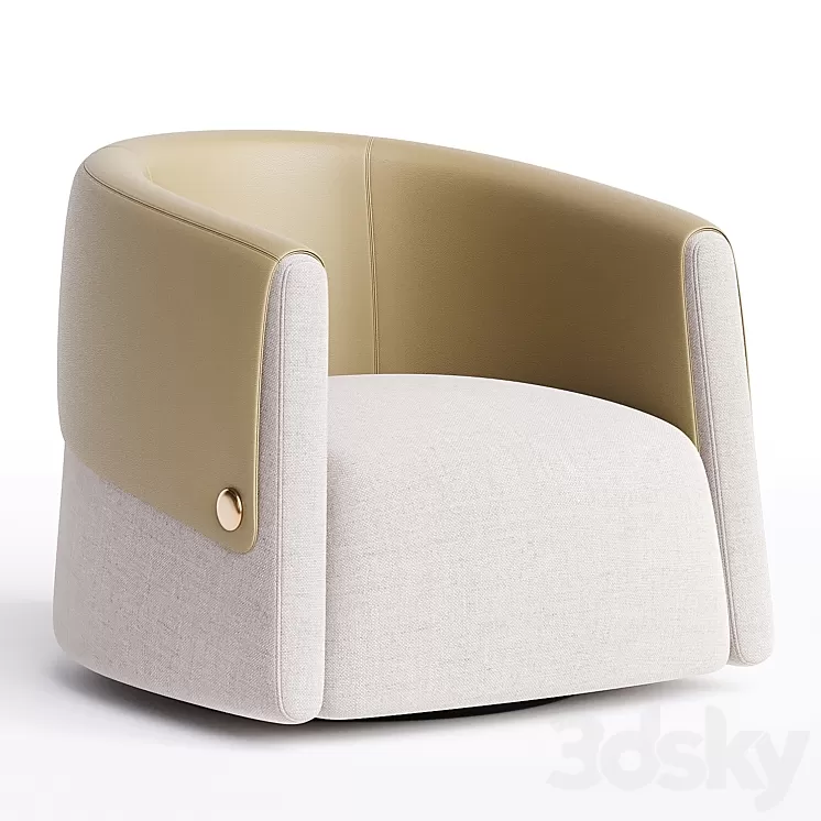 Manchetta Armchair 3D Model Free