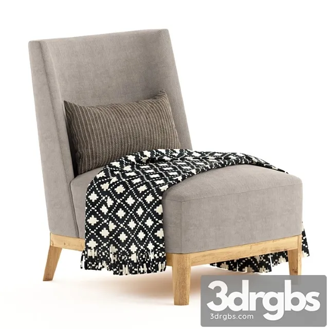 Mandarin Lougne Chair Christian Liaigre 3D Model Free