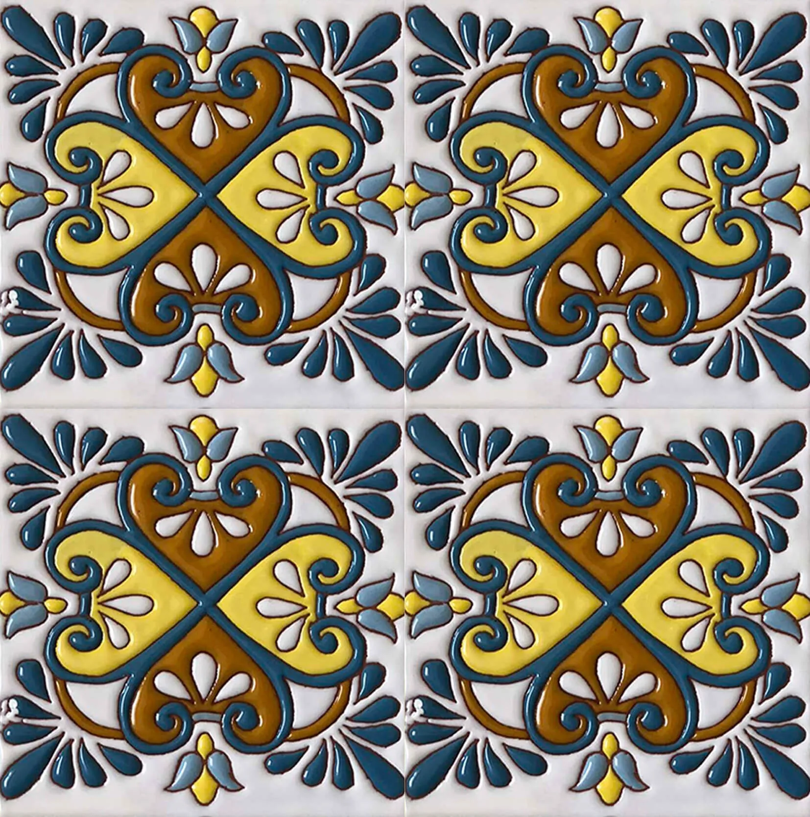 Mane Tiles - D-001-W (14x14) 3D Model