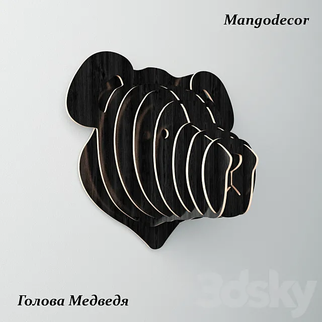 MANGO DECOR bear's head 3DModel