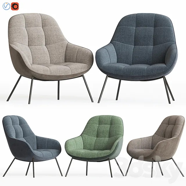 Mango Lounge Chair Oopenspace 3D Model