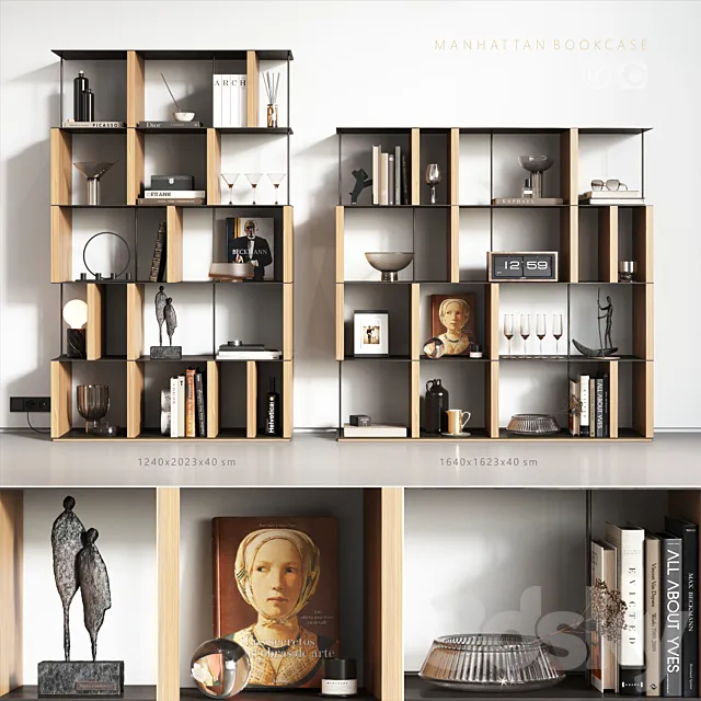 Manhattan bookcase 3DModel