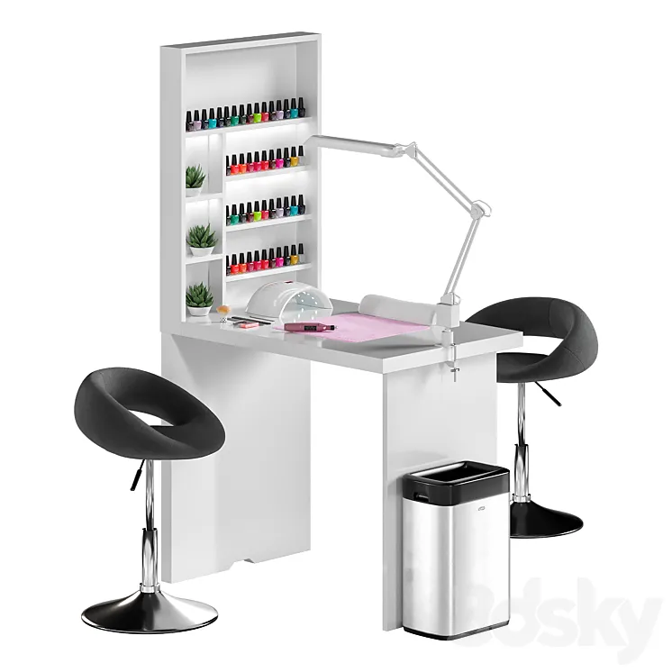 Manicure table 3D Model Free