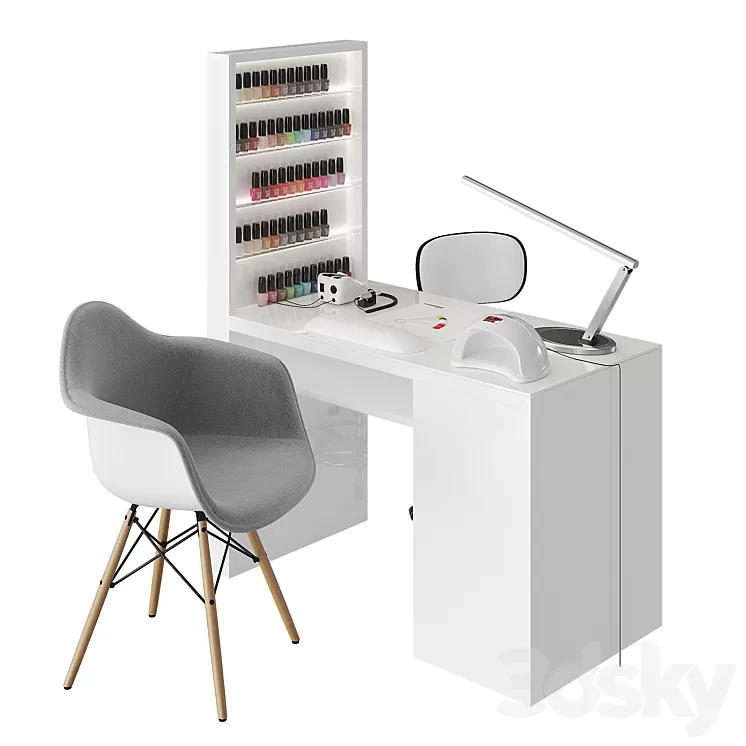 Manicure table 3D Model Free