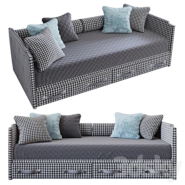 Manifesto Valigia houndstooth 02 YOU 3D Model