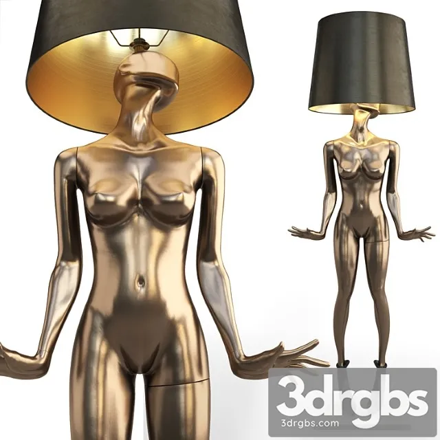 Mannequin Floor Lamp Frederika 3D Model Free