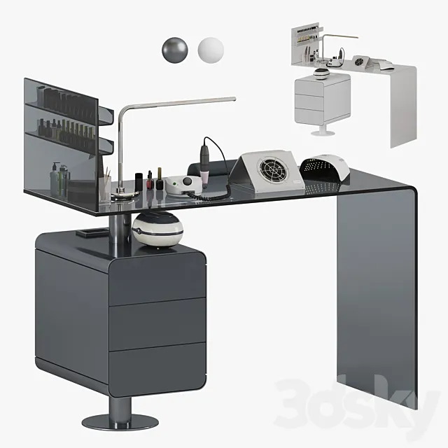 Mano Manicure table 3D Model
