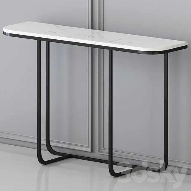 Manor Park black - console table 3DModel