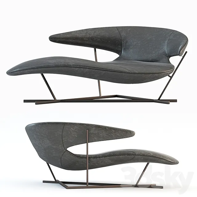 Manta Armchair by Giuseppe Vigano 3D Model