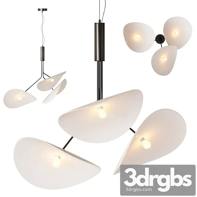 Manta Triple Pendant Light 3D Model Free