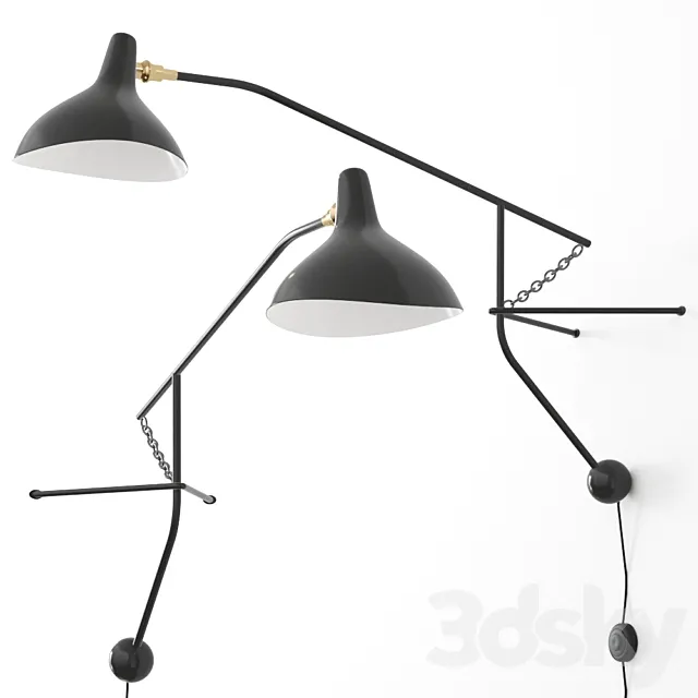 MANTIS BS2 BL Wall light by DCW éditions 3D Model
