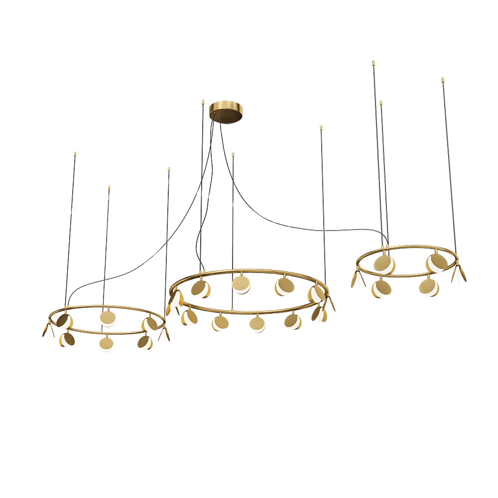 Mantra - Hanging chandelier Shell 7355 3D Model