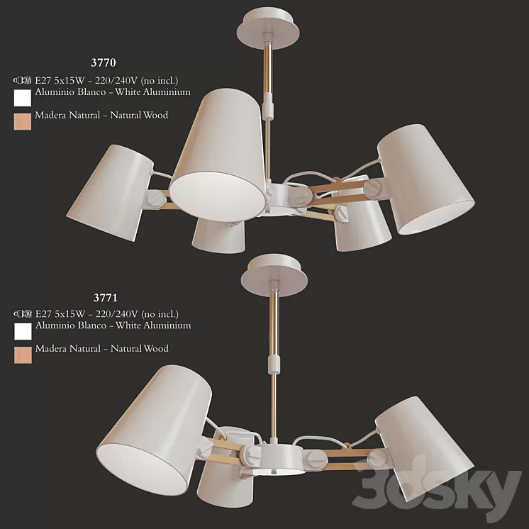 Mantra Looker Pendant Lamp 3D Model