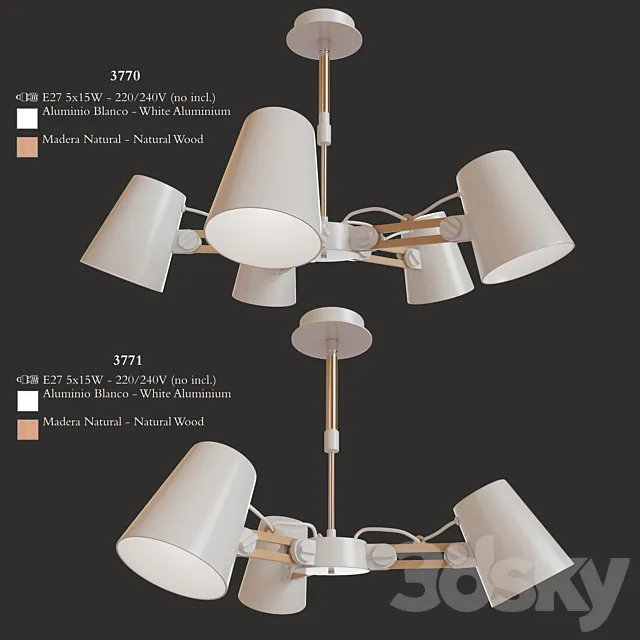 Mantra Looker Pendant Lamp 3DModel