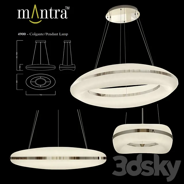 Mantra Oakley Pendant Lamp 3DModel