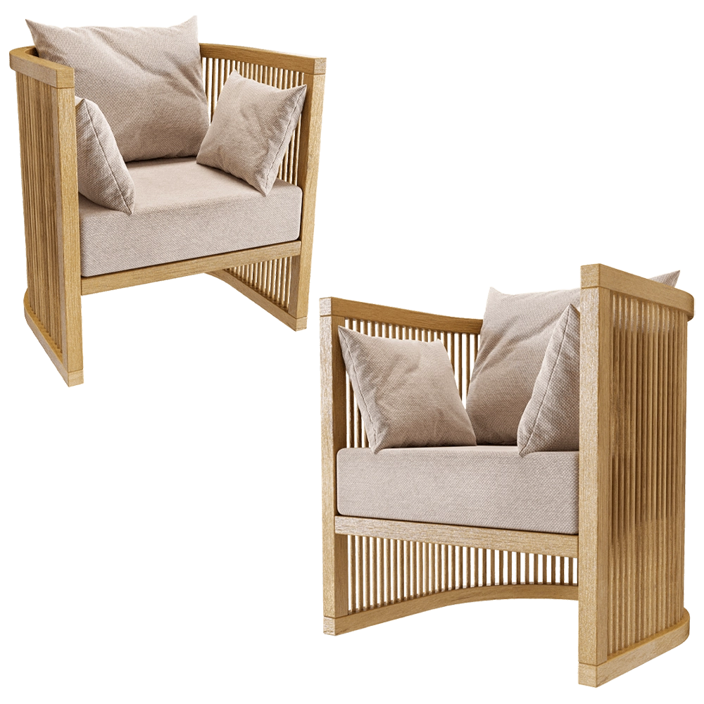 Manual mode - Armchair Solea 3D Model