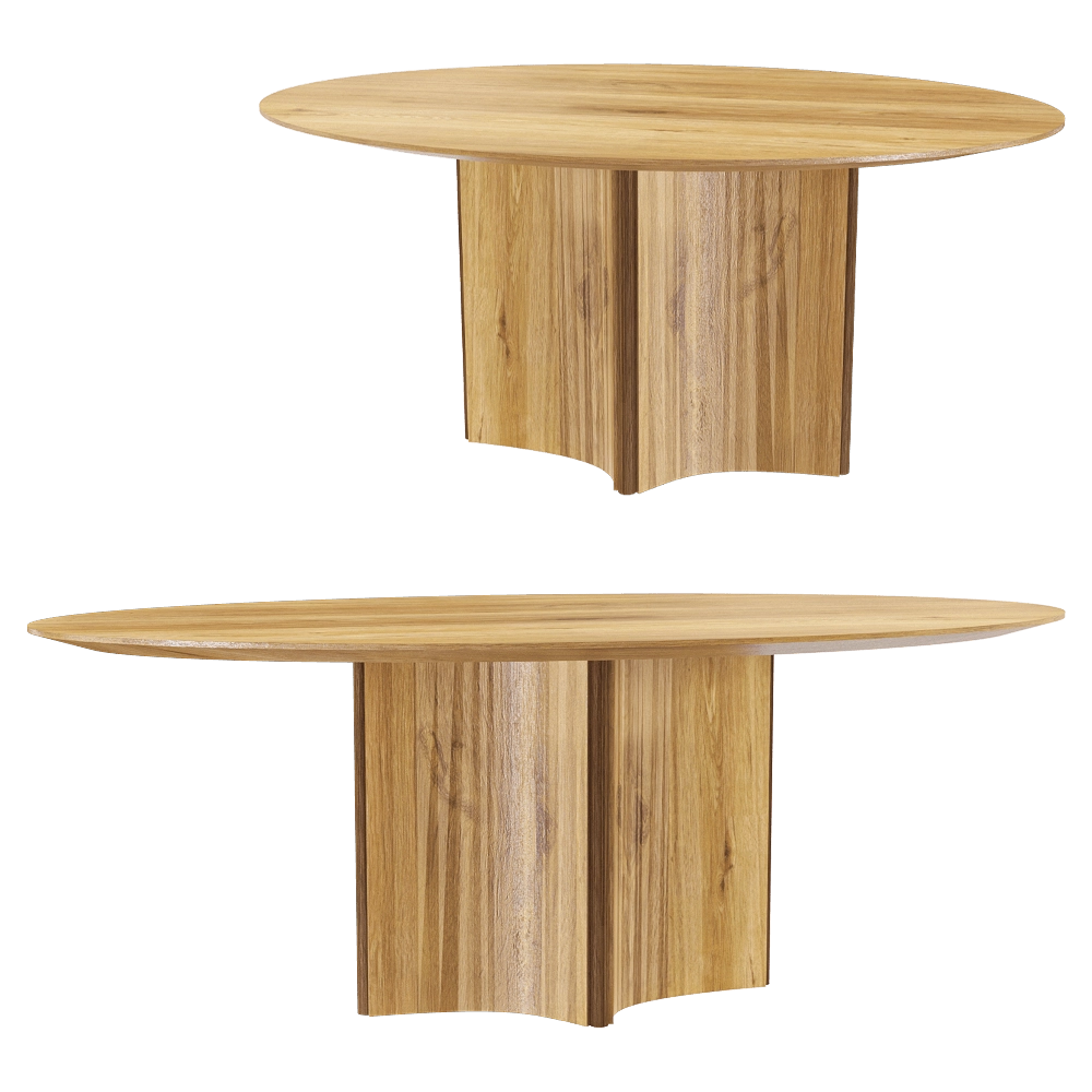 Manual mode - Dining table Curve 3D Model