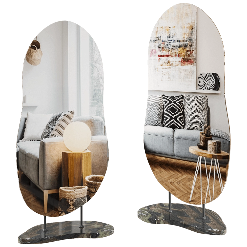 Manual mode - Mirror Marble Lake 3D Model