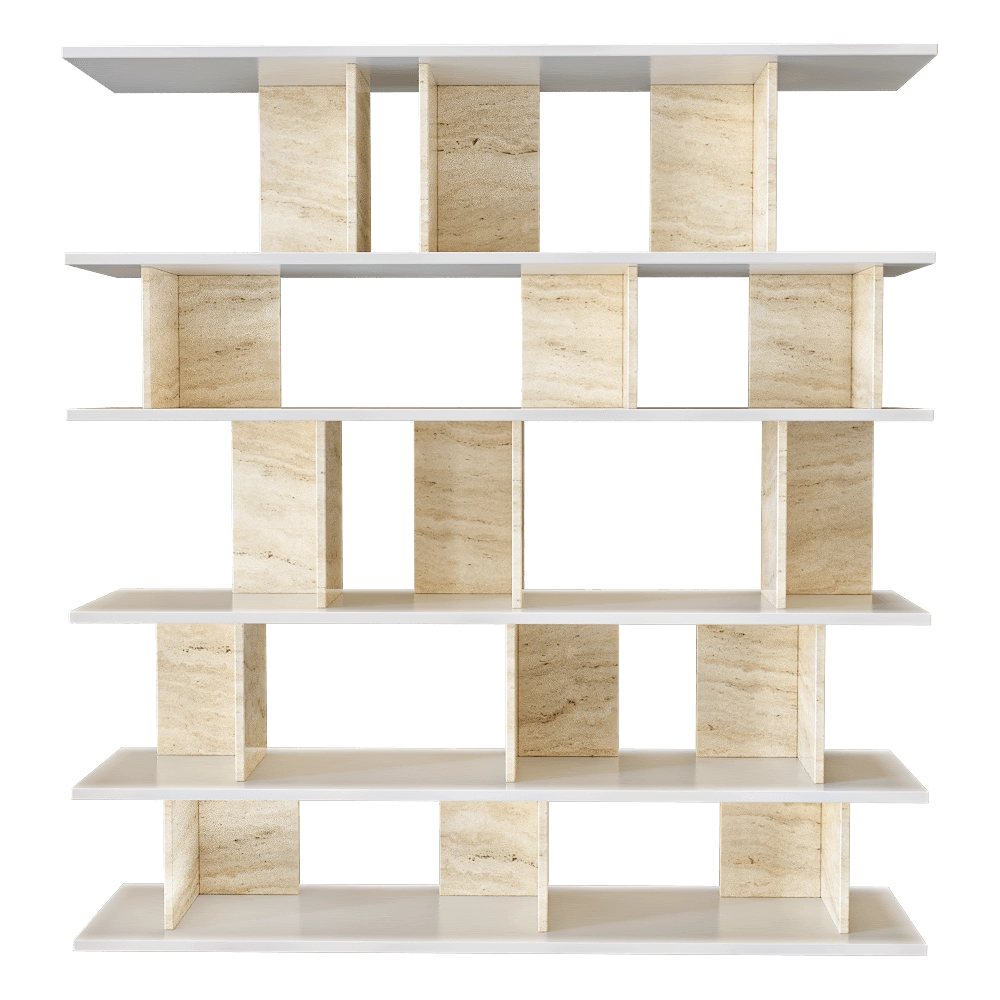 Manual mode - Shelving unit Gold Maze 3D Model