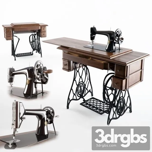 Manual Sewing Machine 3D Model Free