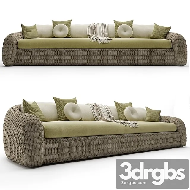 Manutti kobo sofa 2 3D Model Free