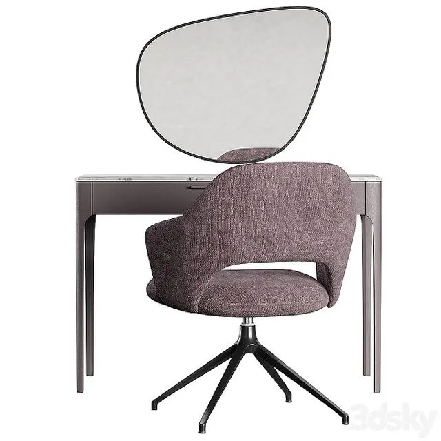 Mara dressing table Roma Furman armchair 3D Model