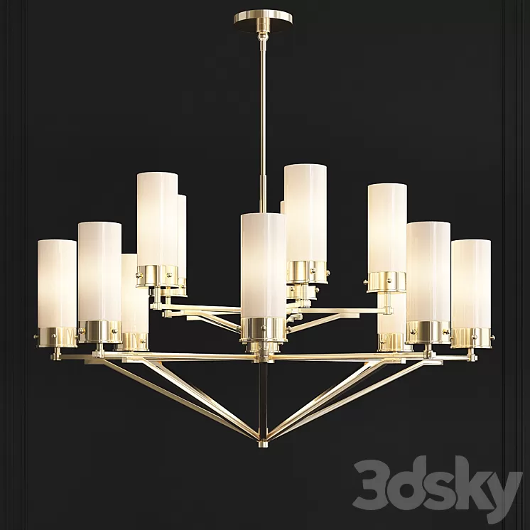 Marais Large TOB 5303BZ / HAB-CG Visual Comfort 3D Model