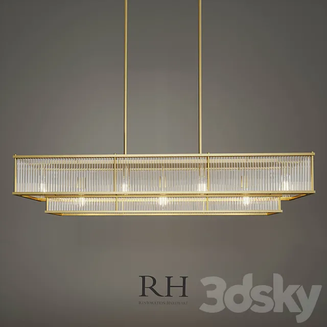 MARAIS LINEAR CHANDELIER 3D Model