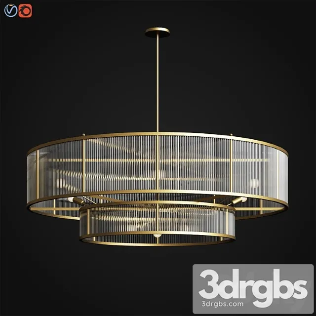 Marais round chandelier 72 restoration hardware 3D Model Download