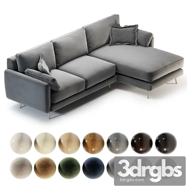 Marais sofa 2 3D Model Free