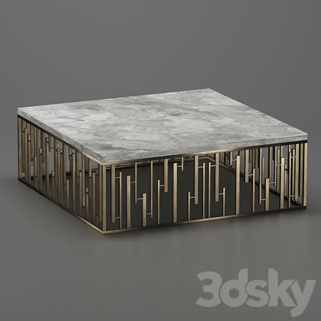 Marble coffee table 3DModel