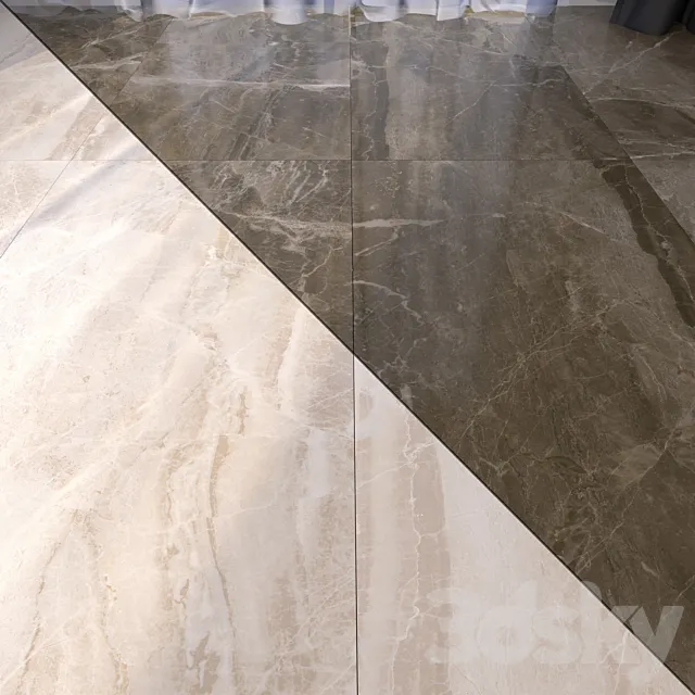 Marble Floor Set 17 – Vray Material 3D Model