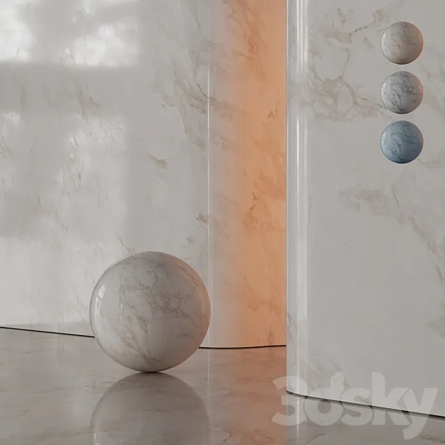 Marble Material Set 04 8K 3D Model
