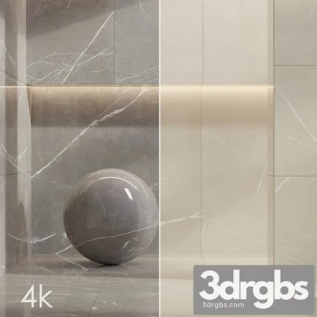 Marble Set 04 Bundle 2 Types Of Pulpis Grey And Beige 4k 3D Model Download