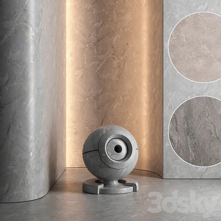 Marble set 3D Model Free