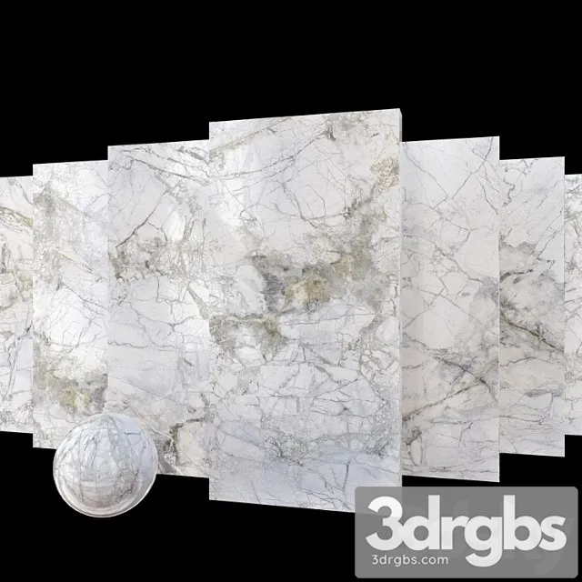 Marble set museum supreme white set 1 3D Model Free