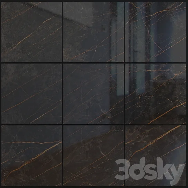 Marble Set The Marble Black 3D Model