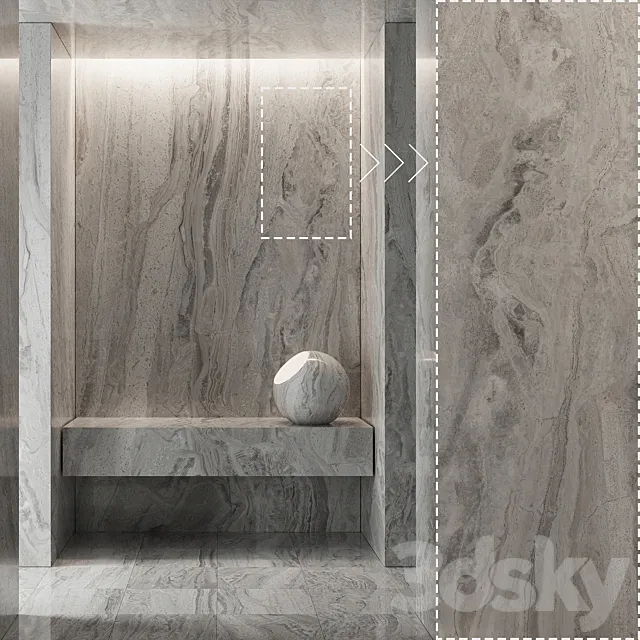Marble Stone No147 3D Model