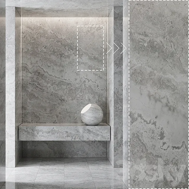 Marble Stone No205 3D Model