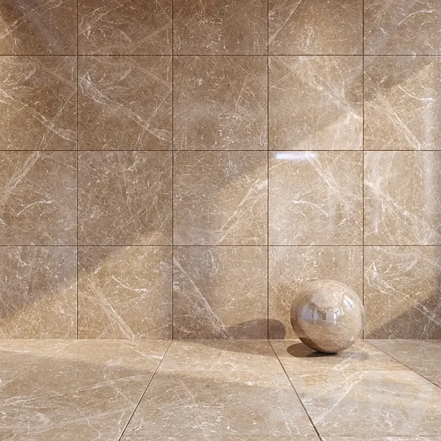 Marble Tile Adore Beige 60x60 3D Model